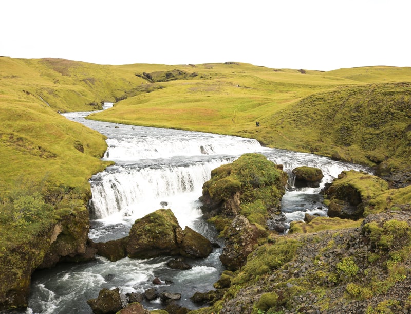 Paysage au dessus de Skogafoss