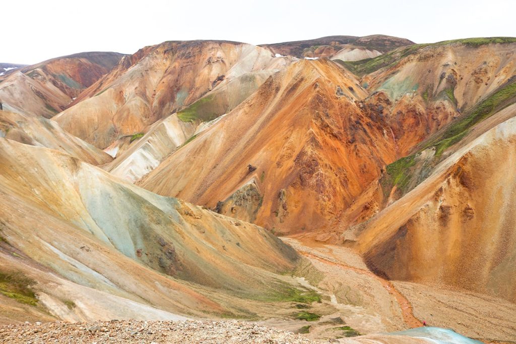 Paysage Landmannalaugar Montagnes colorées