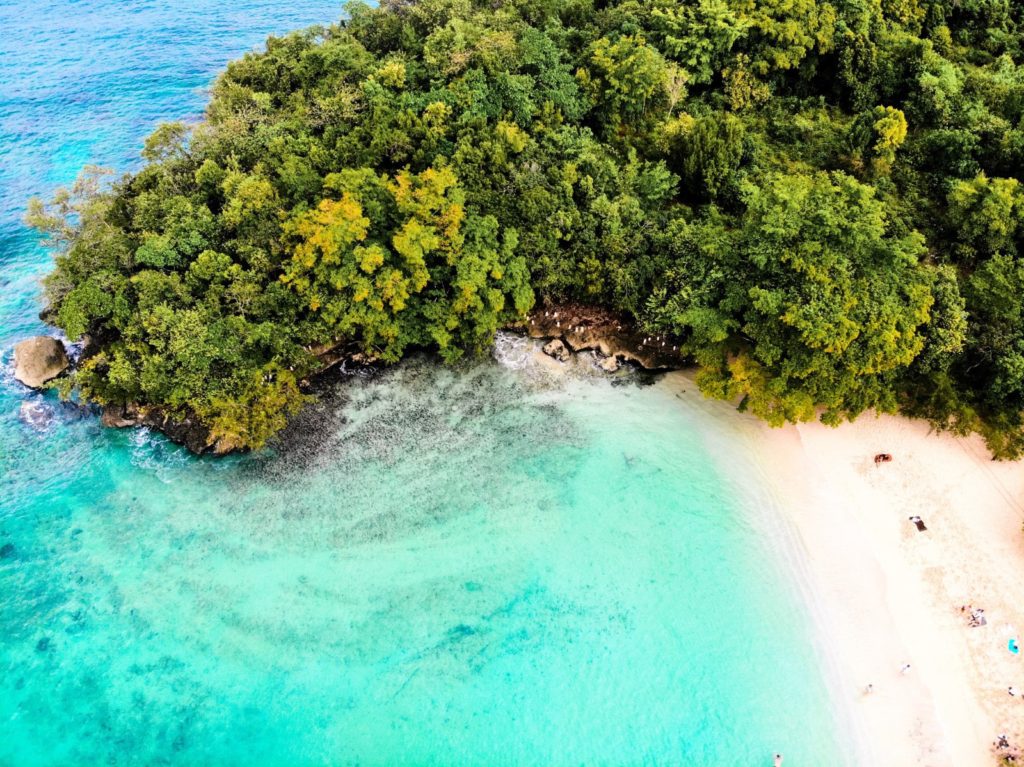 Playa Caleton en drone République Dominicaine