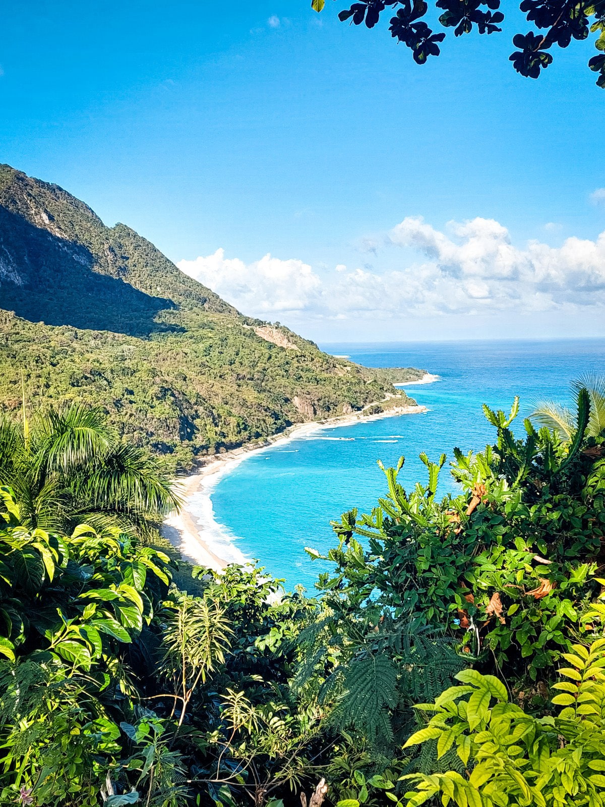 Vue sur la plage San Rafael