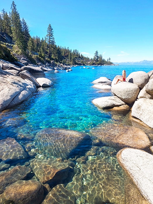 Crique au lac Tahoe