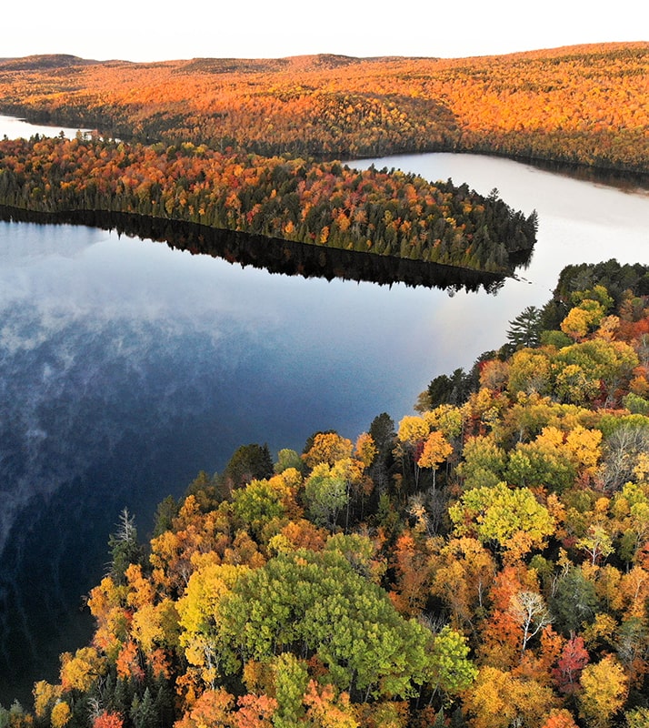 Lac Sacacomie drone