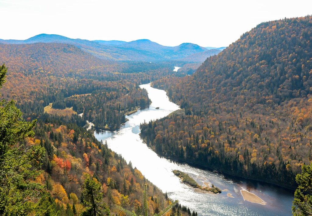 Parc Jacques Cartier randonnée le sentier