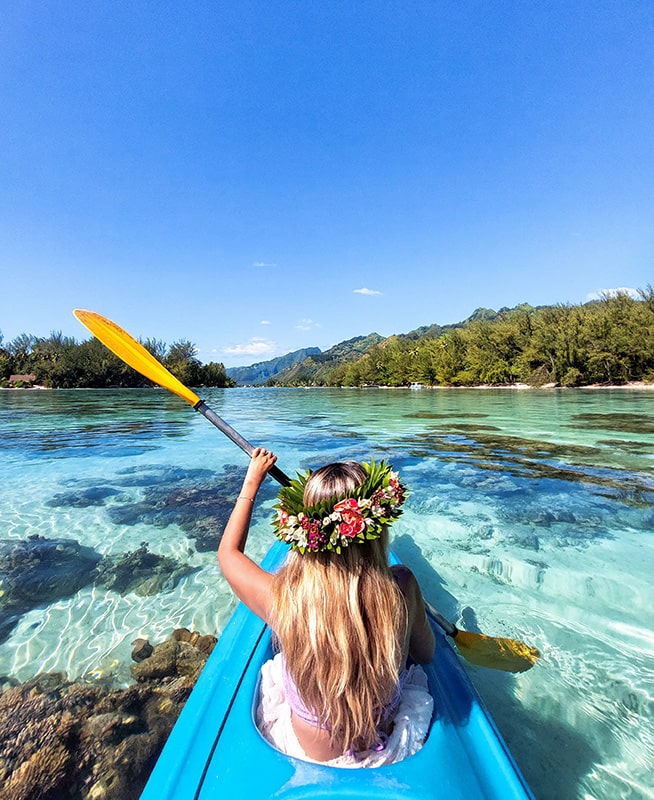 Kayak à Moorea