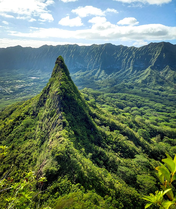 Olomana Ridge trail