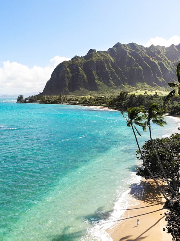 Plage de Kaaawa Oahu