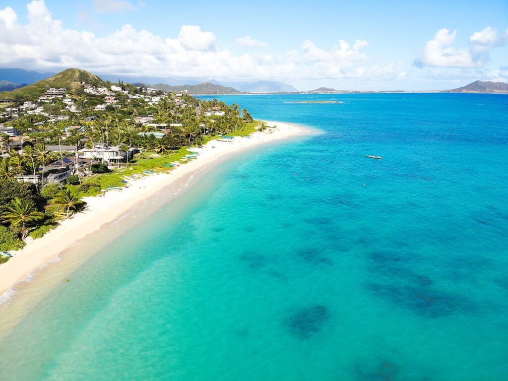 Plage de Lanikai Hawai