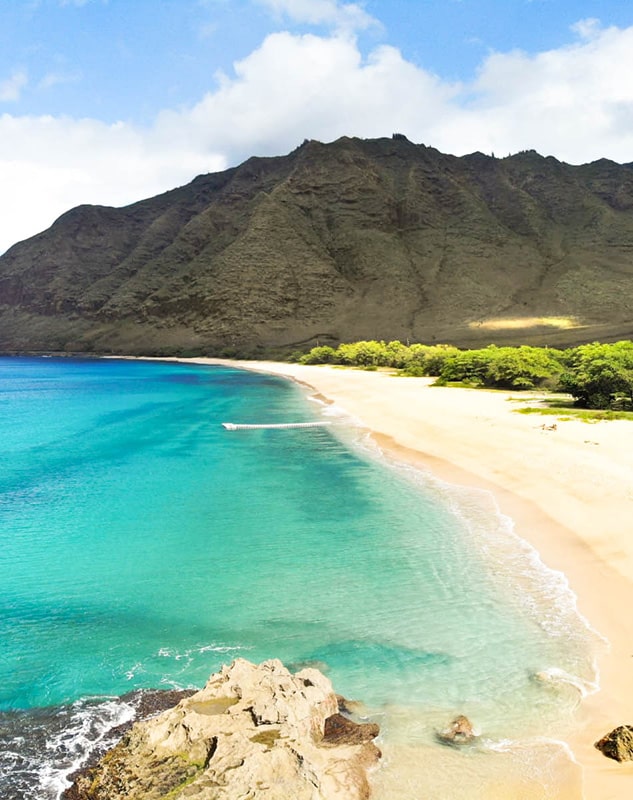 Plage de Makua Oahu