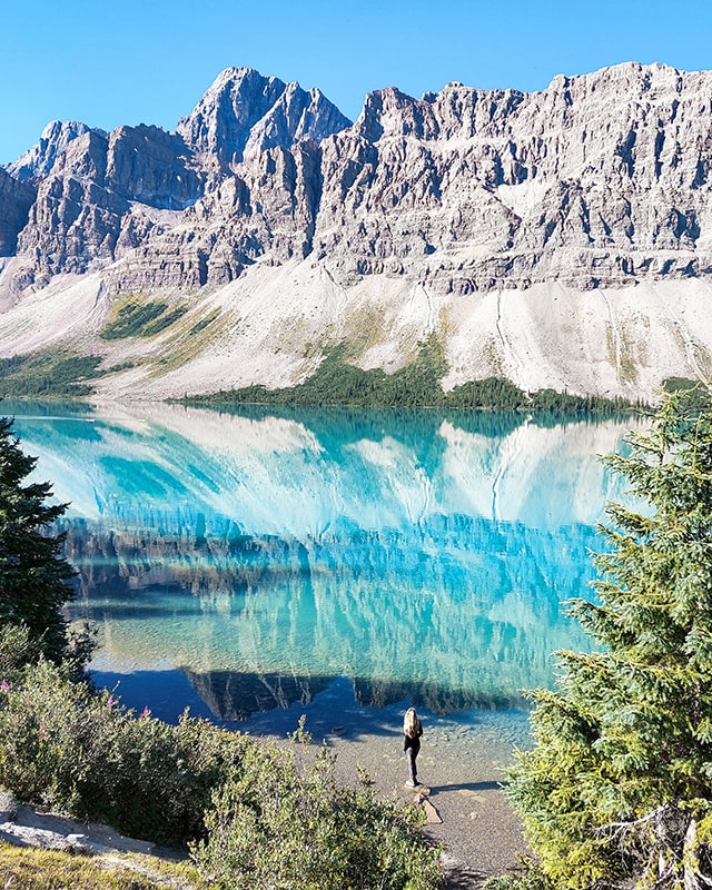 Lac Bow route des glaciers