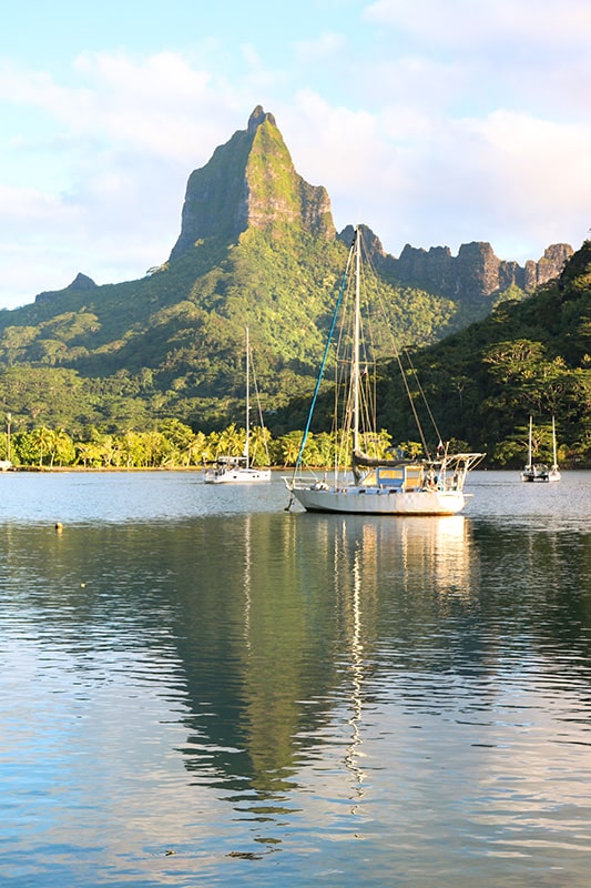 Vue sur la baie de Moorea