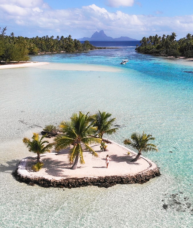 Coeur de Taha'a et vue sur Bora Bora