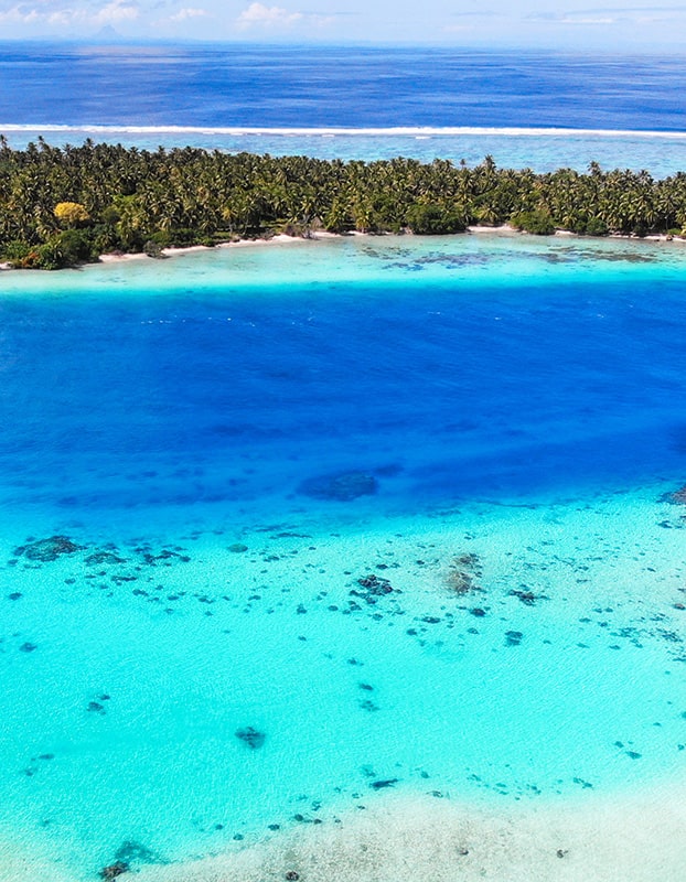 La passe de Maupiti en drone