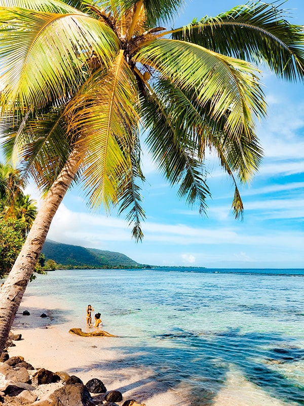 Plage à Tahiti