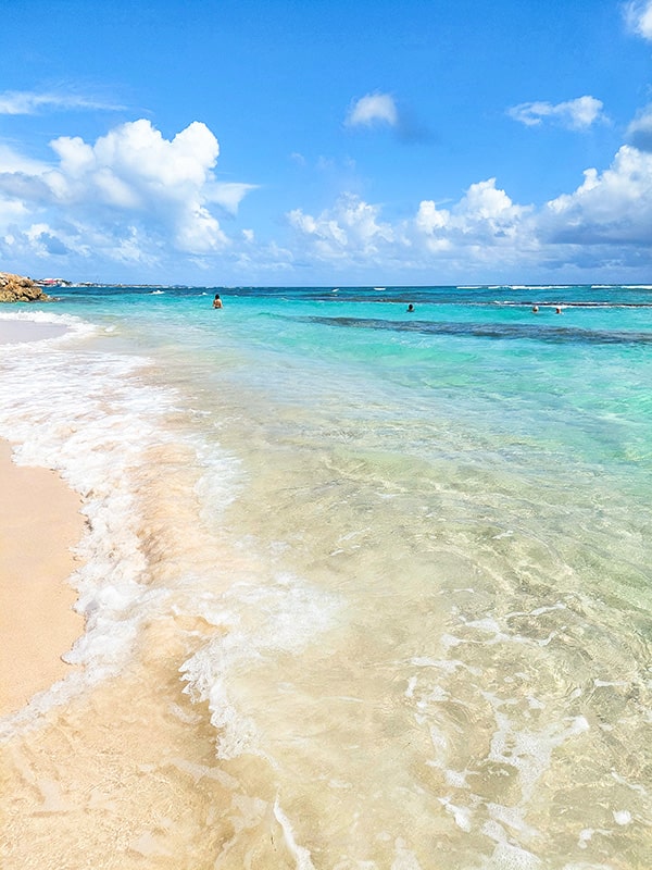 Plage de raisins clairs